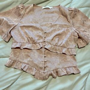 ASTR The Label Size Large Blush Blouse